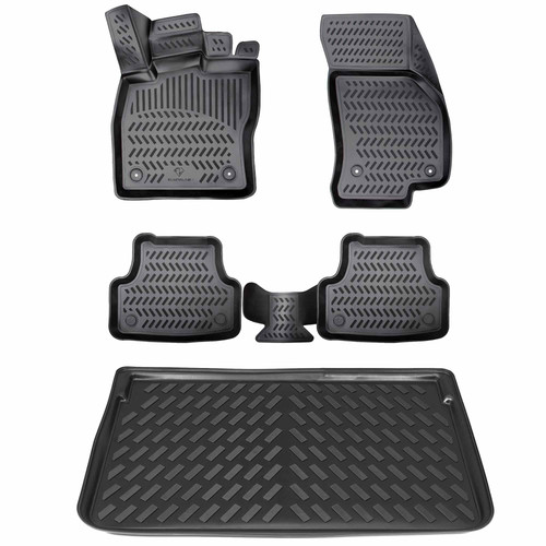 Rubber car mats boot - 3d,